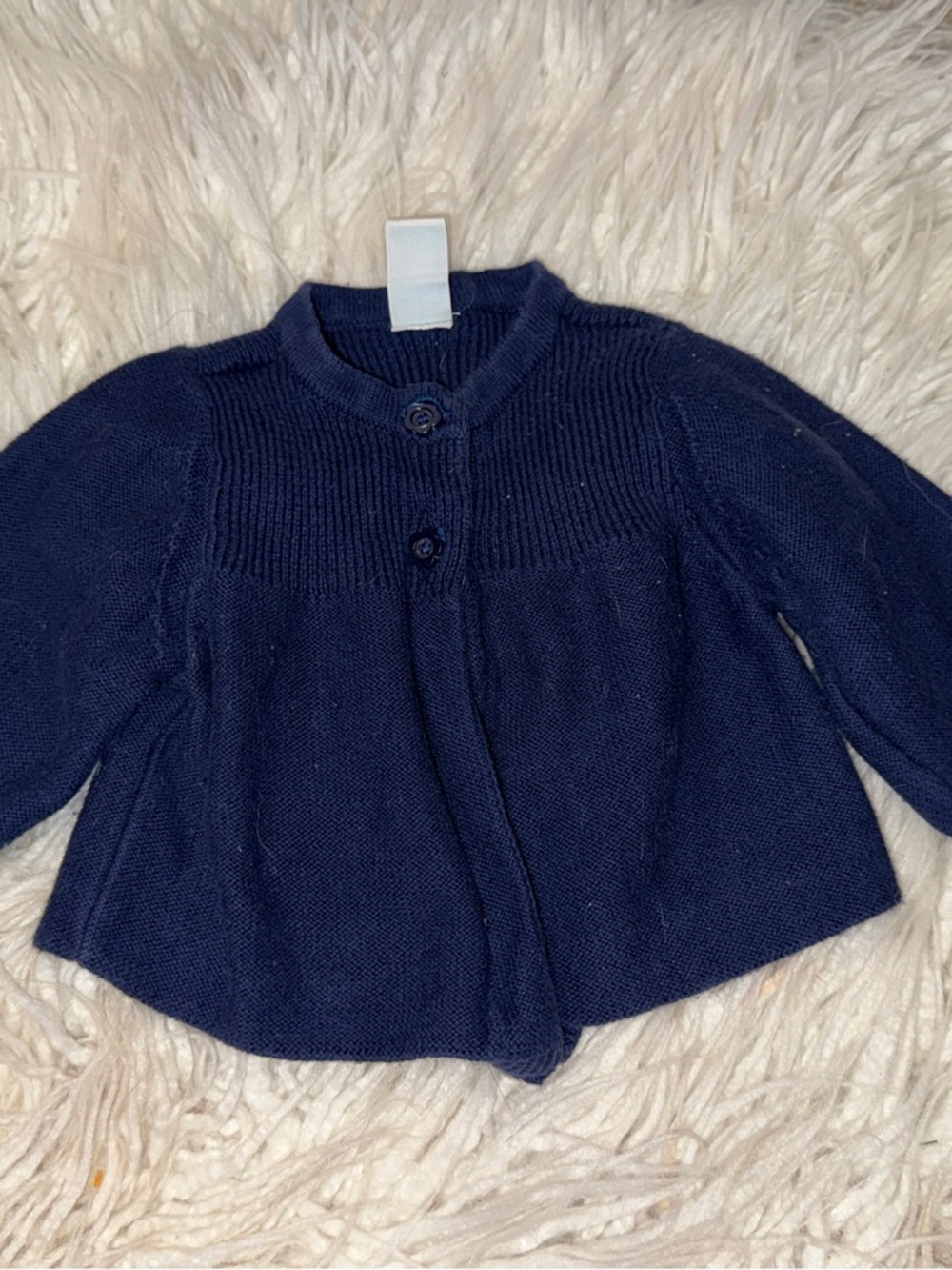 Old Navy Navy Blue Baby Knit Cardigan